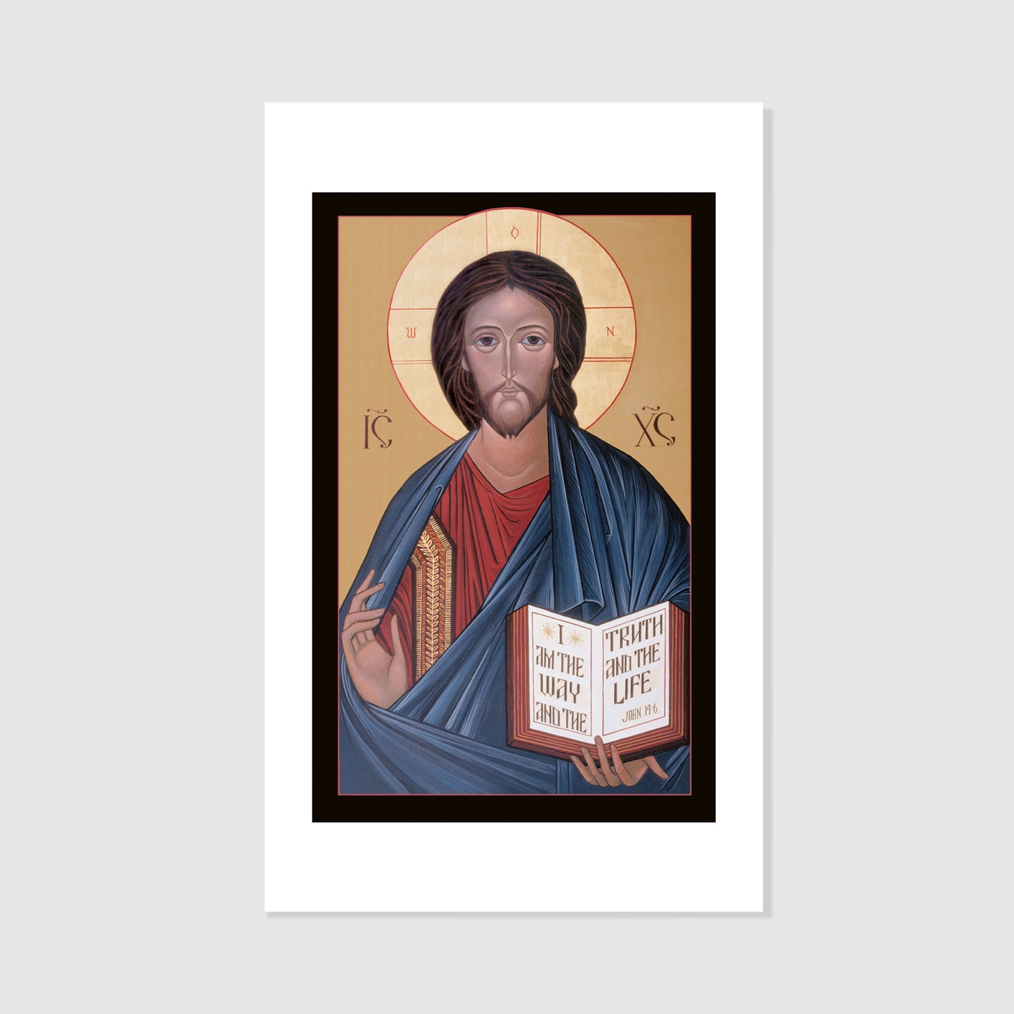 Christ Pantocrator - Icon Holy Card Personalized