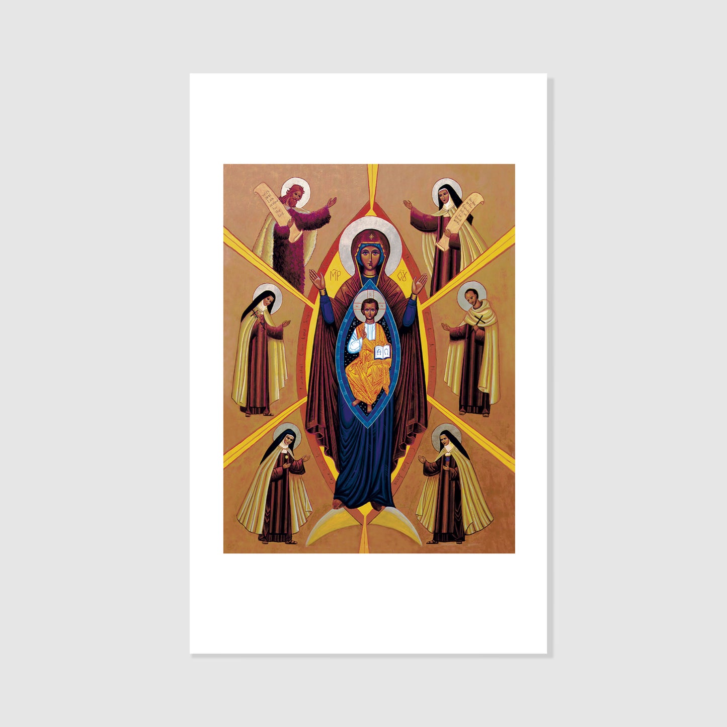 Come Lord Jesus - Icon Holy Card Personalized