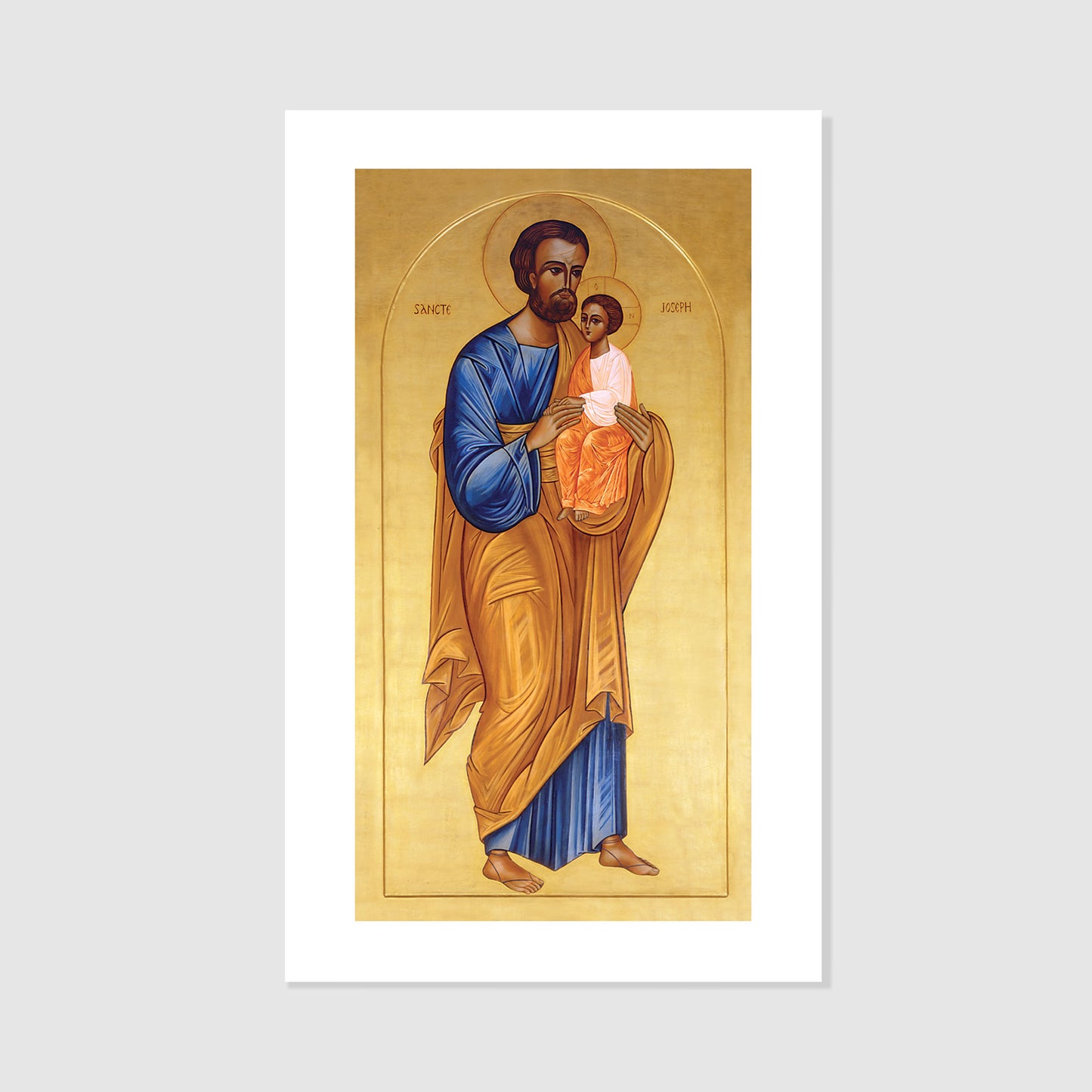 St. Joseph and the Christ Child - Icon Holy Card