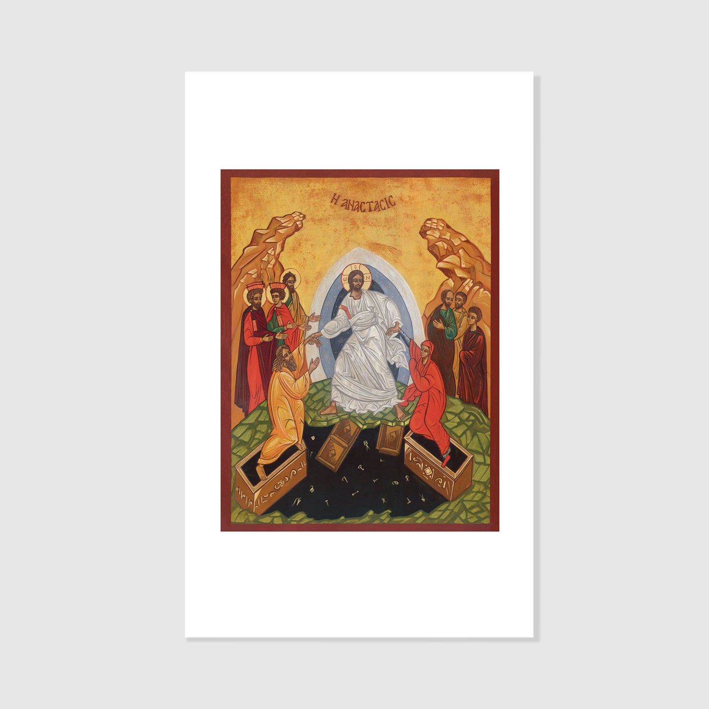 Triumph Over Death (Anastasis) - Icon Holy Card