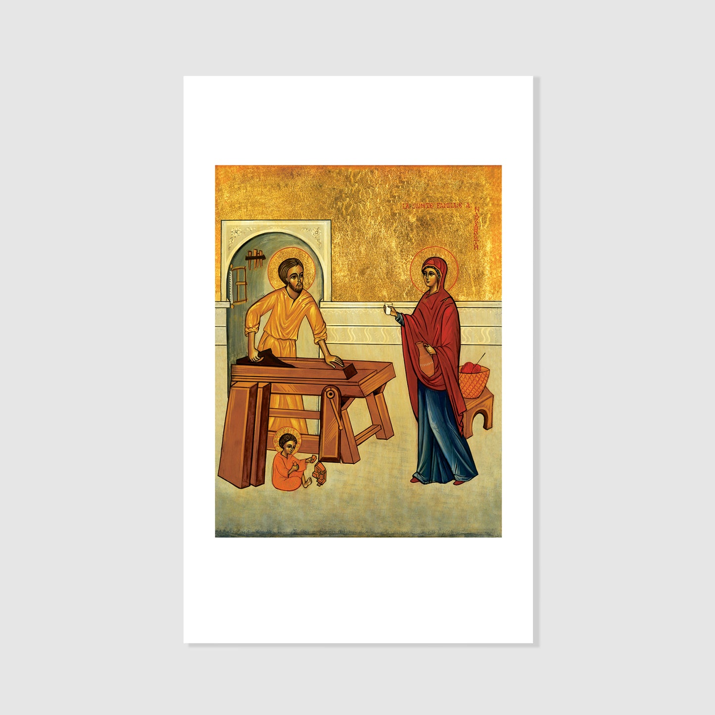 The Family of Nazareth - Icon Holy Card