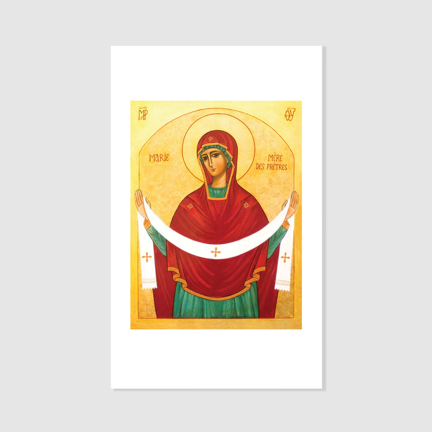 Mary, Mother of Priests - Icon Holy Card Personalized
