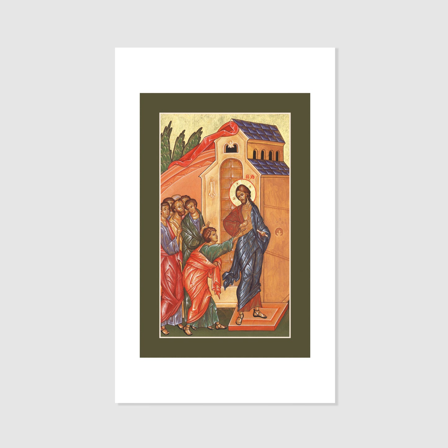 The Credulity of St. Thomas - Icon Holy Card