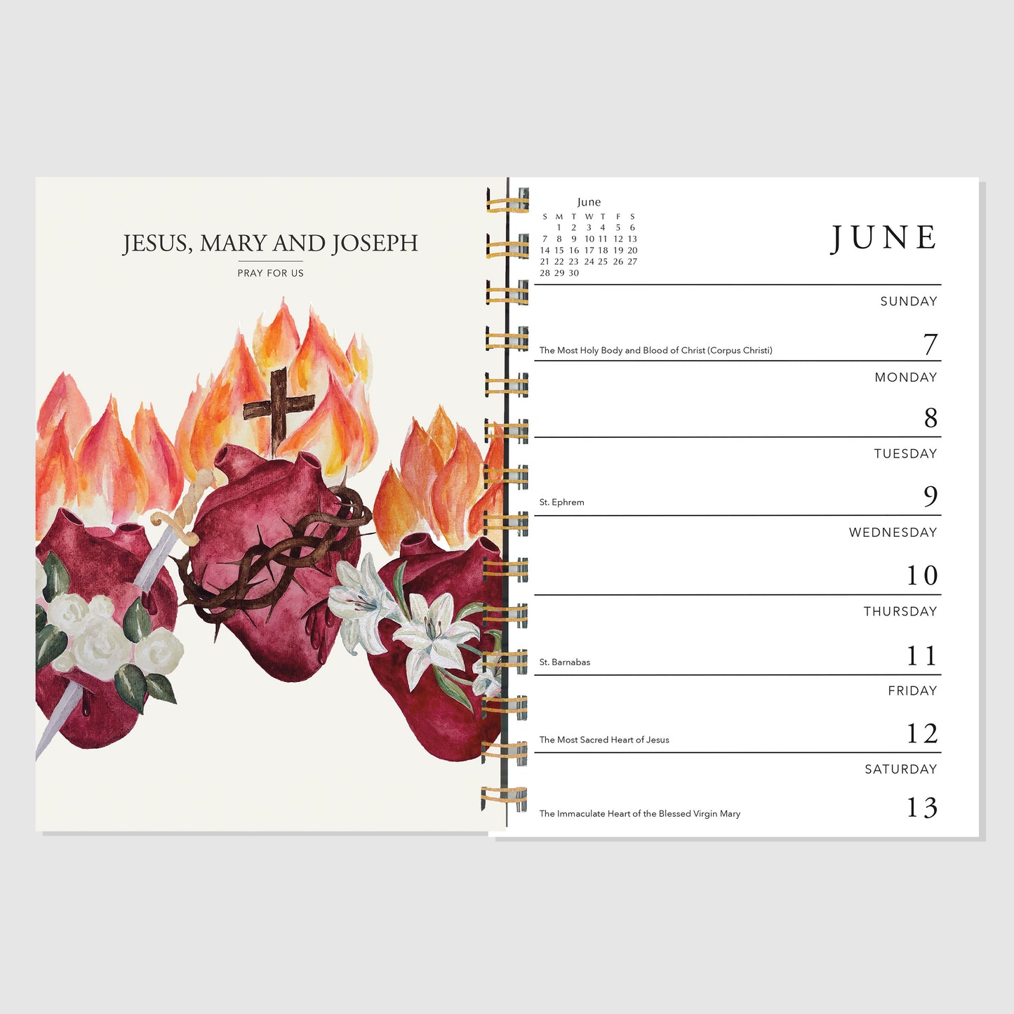 A Year with the Saints 2026 Wall and Desk Calendar Combo