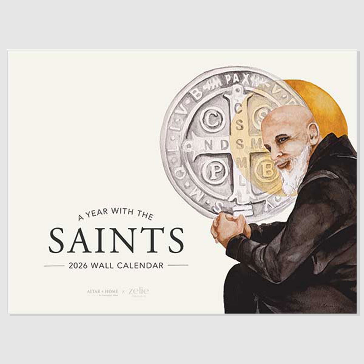 A Year with the Saints Wall Calendar 2026