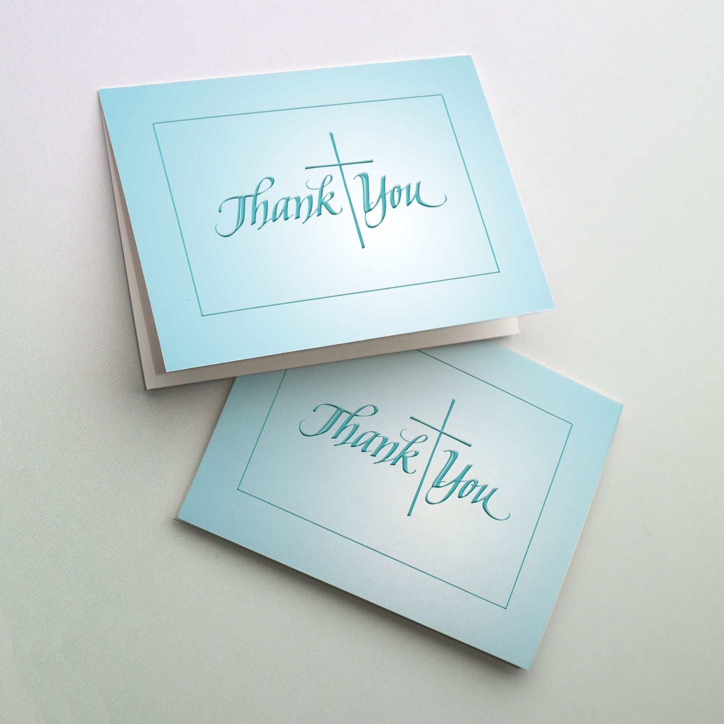 Spring Teal - Thank You Note TN107