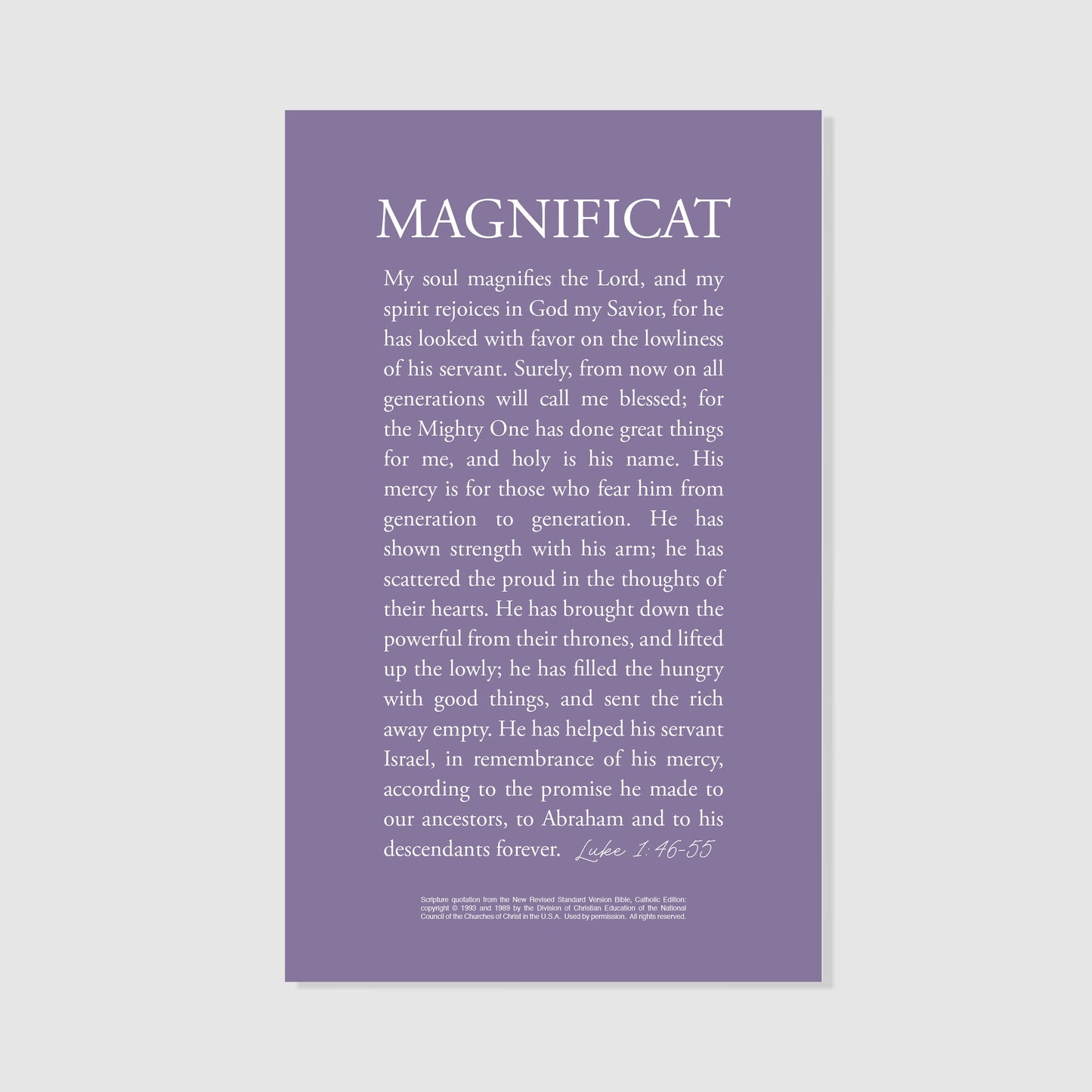 Magnificat - Prayer Card