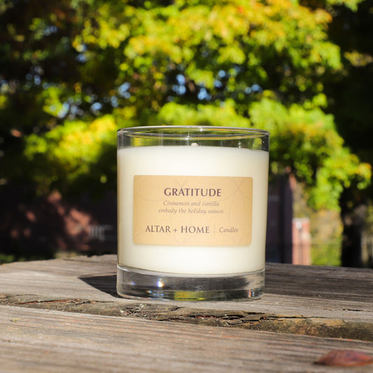 Gratitude - Scented Candle (White Wax)
