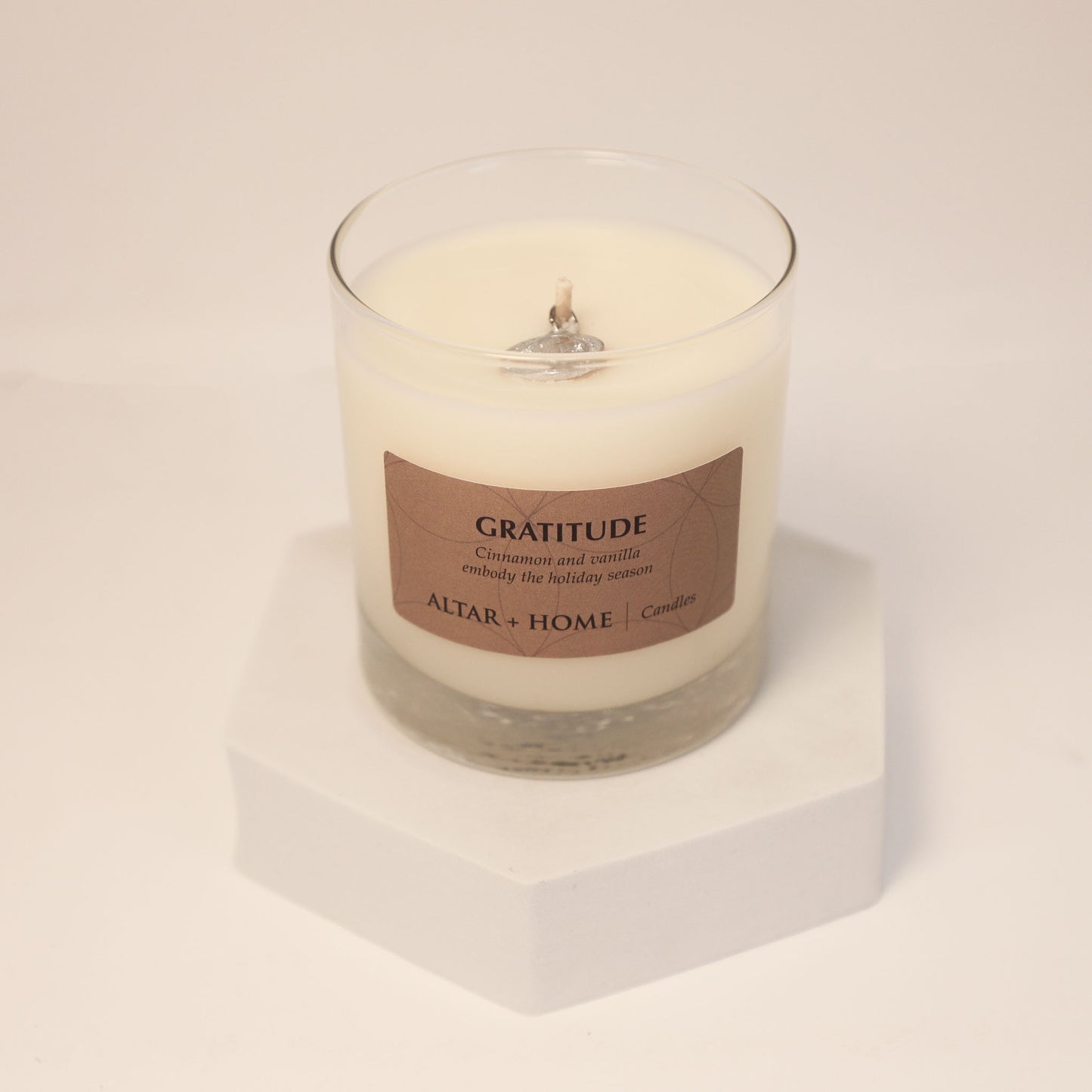 Gratitude - Scented Candle (White Wax)