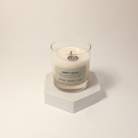 Abbey Trails - Scented Candle (White Wax)