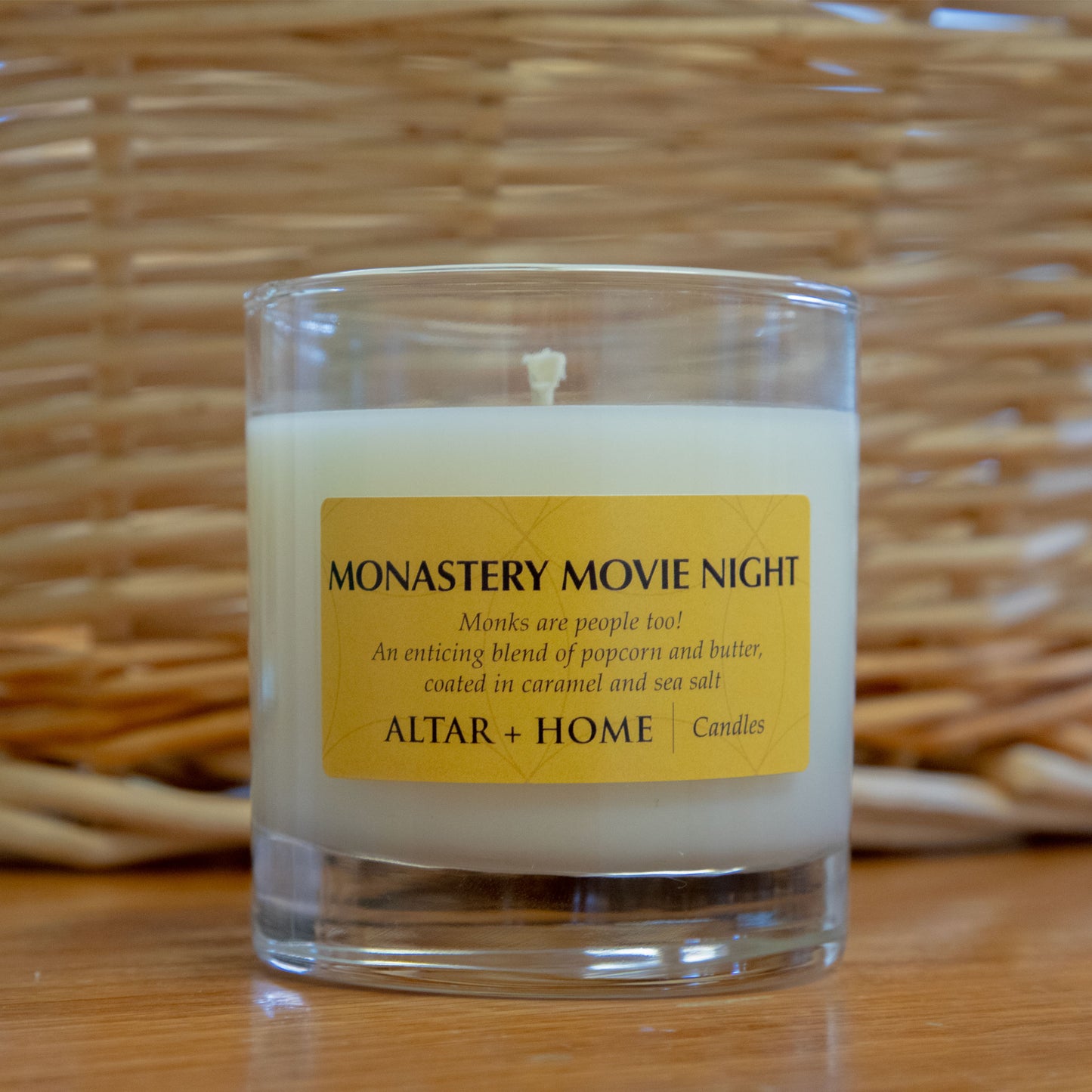 Monastery Movie Night - Scented Candle (White Wax)