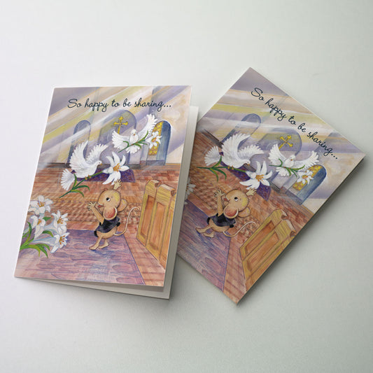 So Happy to be Sharing... - Easter Card