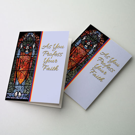 As You Profess Your Faith - Profession of Faith Congratulations Card