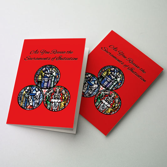 As You Receive the Sacraments of Initiation - Christian Initiation Congratulations Card