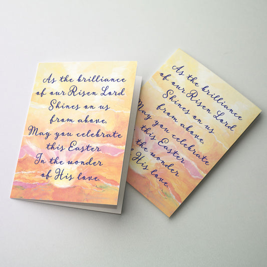 As the Brilliance of Our Risen Lord - Easter Card