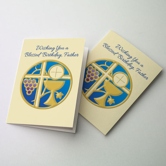 Wishing You a Blessed Birthday, Father - Birthday Card for Priest