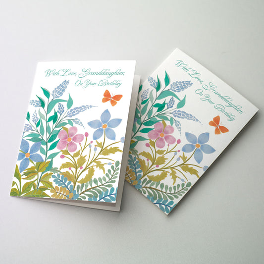 With Love, Granddaughter, on Your Birthday - Granddaughter Birthday Card