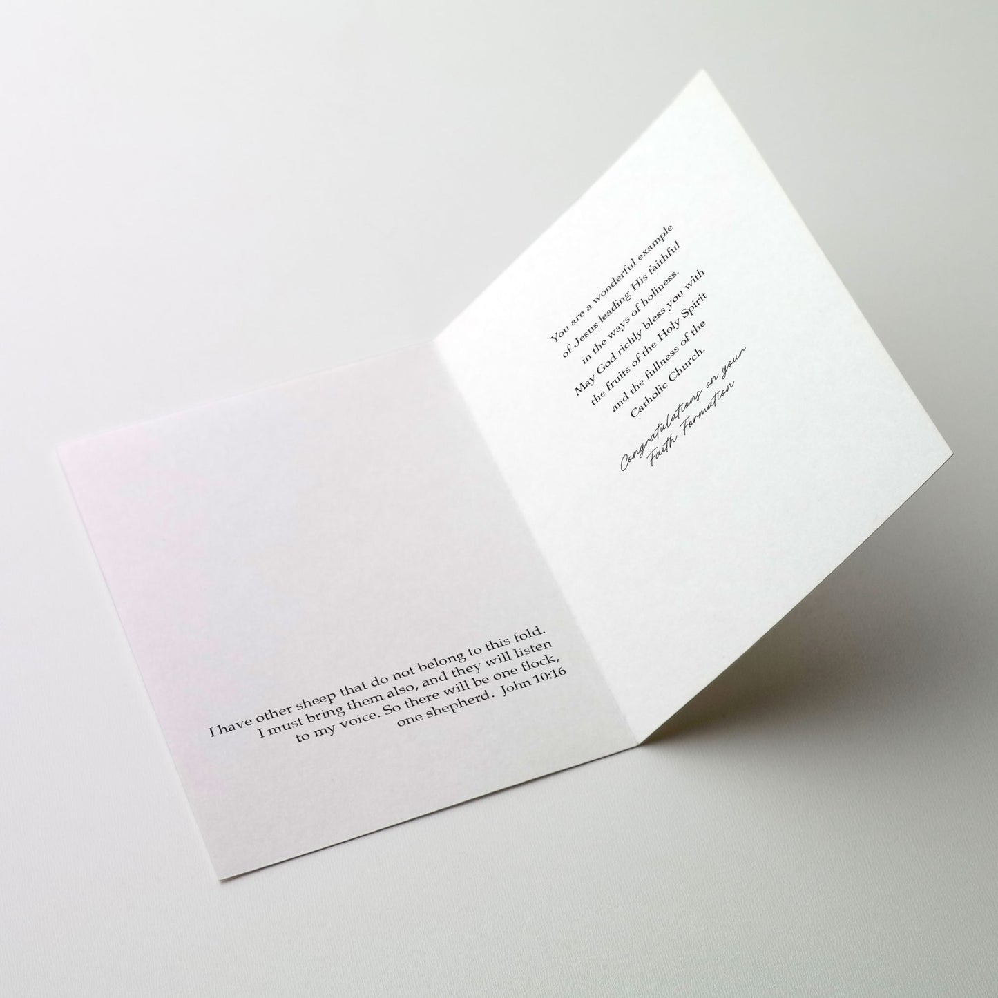 As You Receive the Holy Sacraments - Christian Initiation Card