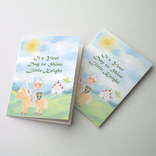 It’s Your Day to Shine, Little Knight - Birthday Card