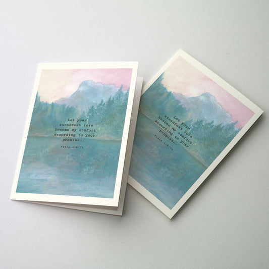 Let Your Steadfast Love Become My Comfort - Sympathy Card