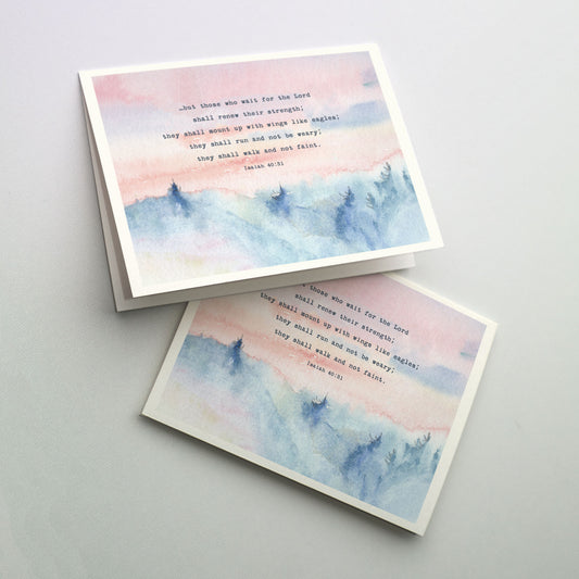 But Those Who Wait for the Lord Shall Renew Their Strength - Get Well Card