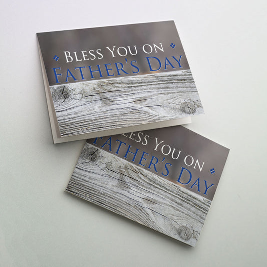 Photo of a wooden board with white and blue text