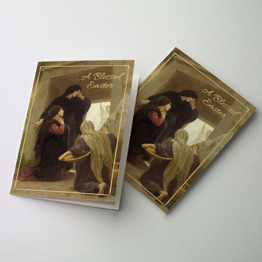 Painting by William-Adolphe Bouguereau of the three Marys at the Tomb, 1890