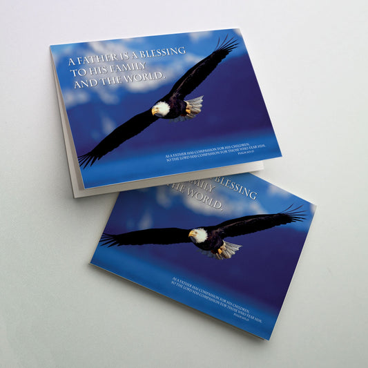 Soaring eagle in blue sky<br> 