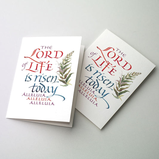 Calligraphy on cover with palm branch