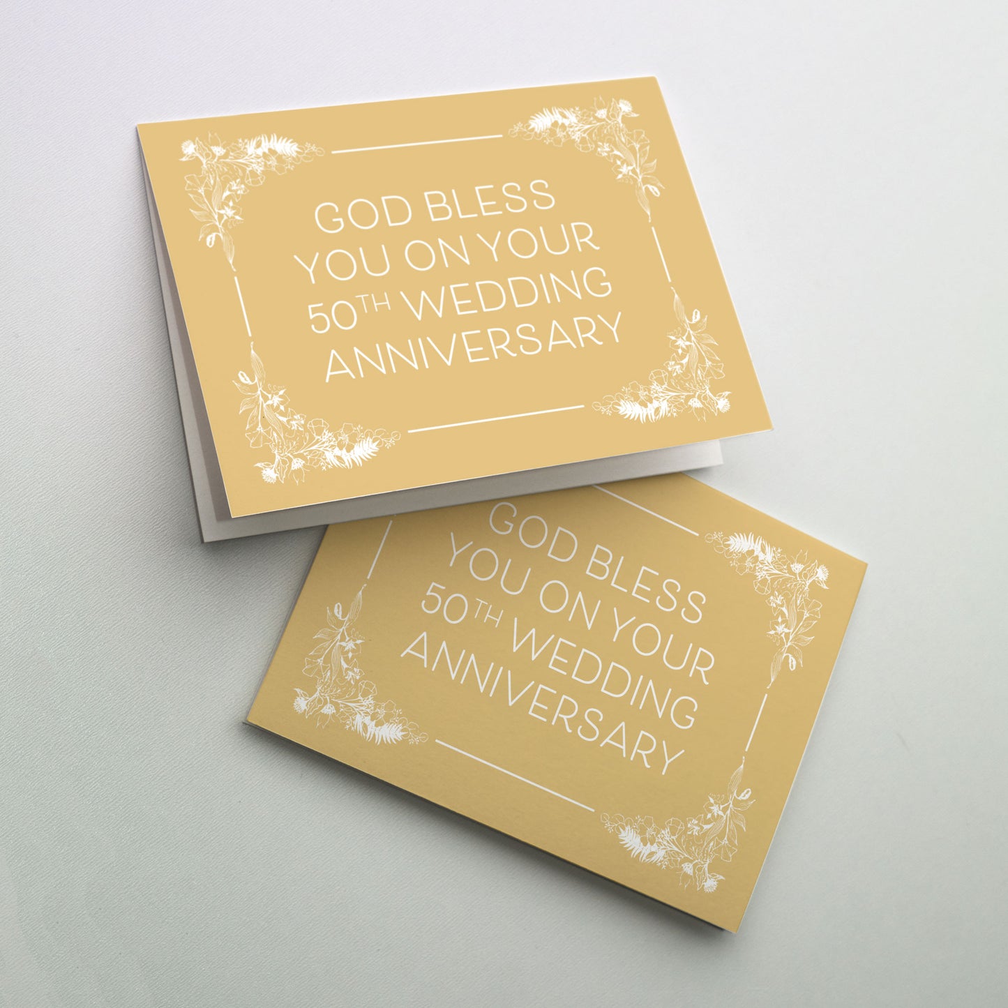 God Bless You On Your 50th Wedding Anniversary - Wedding Anniversary Card