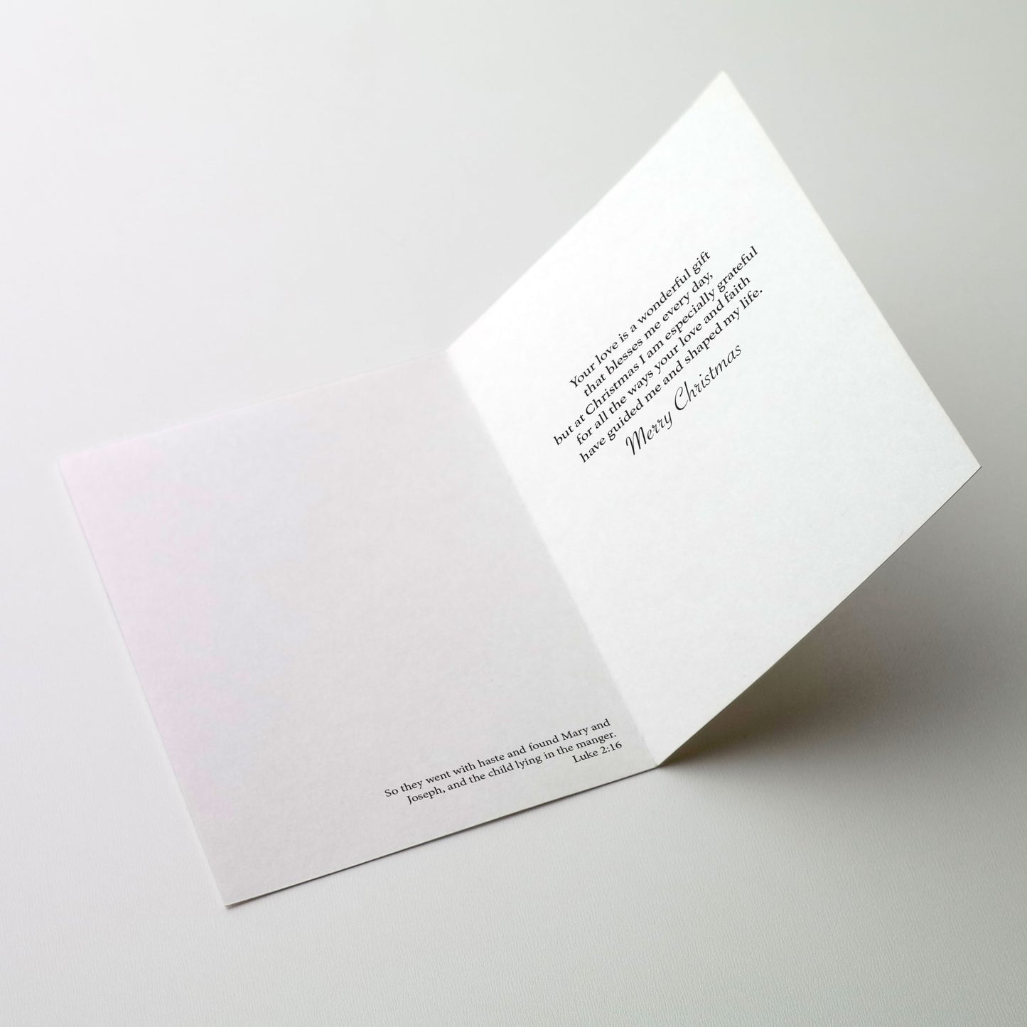 To My Parents at Christmas - Christmas Card to Parents