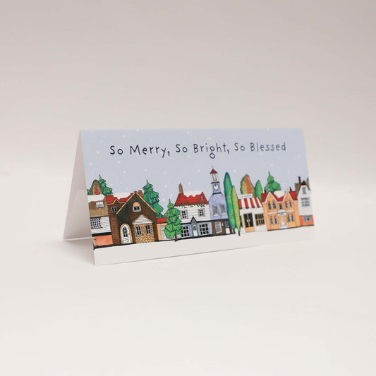 So Merry, So Bright, So Blessed - Christmas Money Enclosure Card