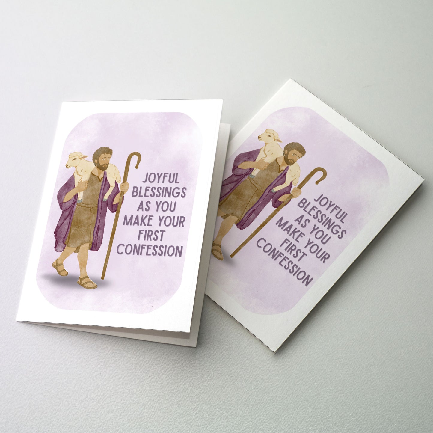 Joyful Blessings as You Make Your First Confession - First Reconciliation Card
