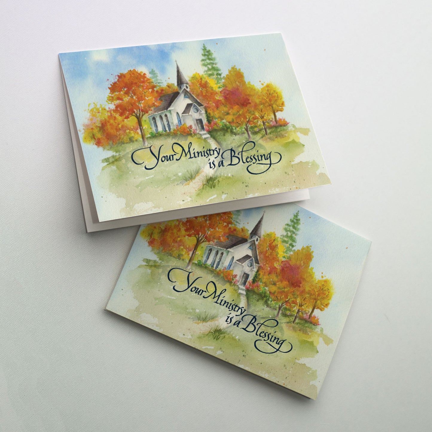 Your Ministry Is a Blessing - Thanksgiving Card for Priest - Personalized