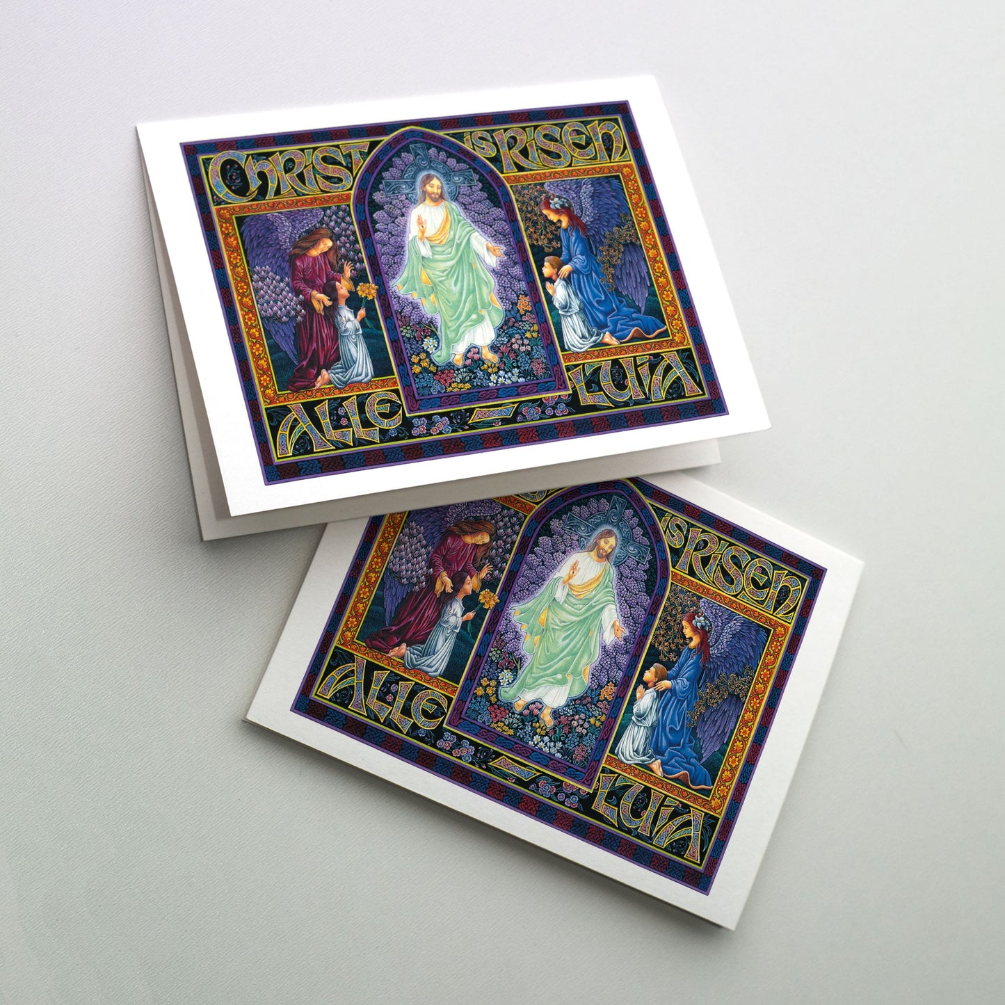 Share the joy you feel at Easter time with friends and family by sending cards that express the spiritual peace and joy of this holy season. The cards measure 5" X 7".