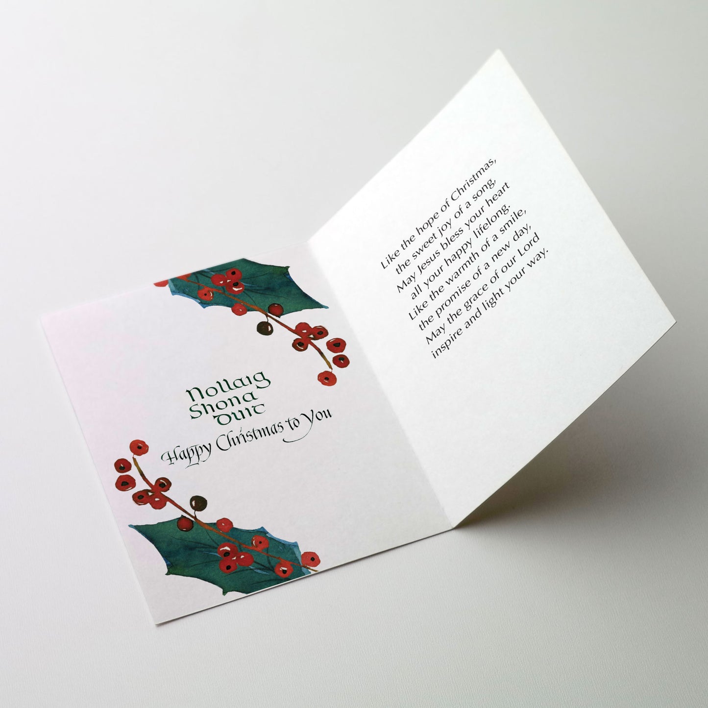 An Irish Christmas Blessing - Irish Miracle of Christmas Card