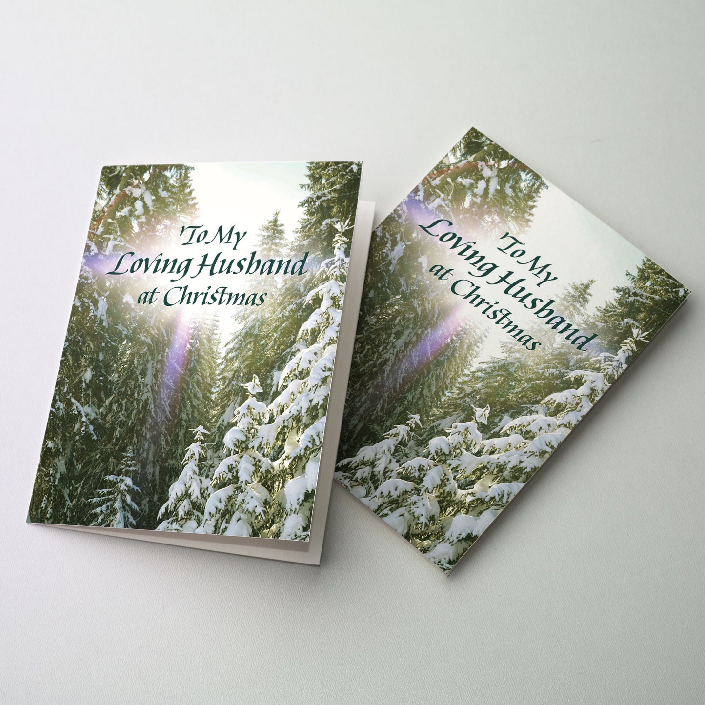 To My Loving Husband at Christmas - Christmas Card for Husband
