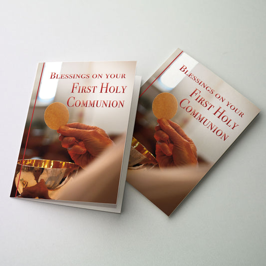 Blessings on Your First Holy Communion - First Communion Card