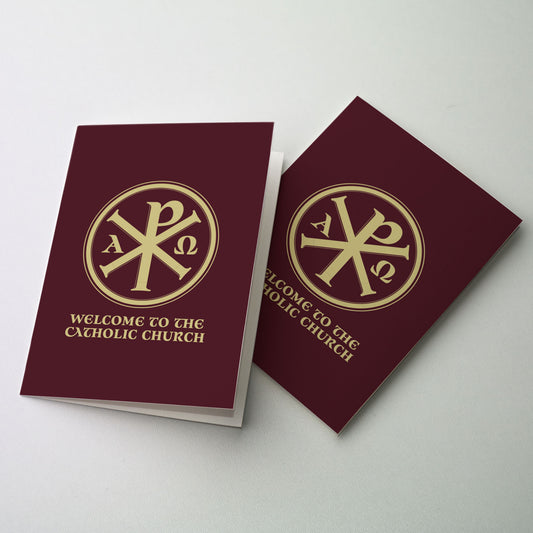 Welcome to the Catholic Church - Christian Initiation Card