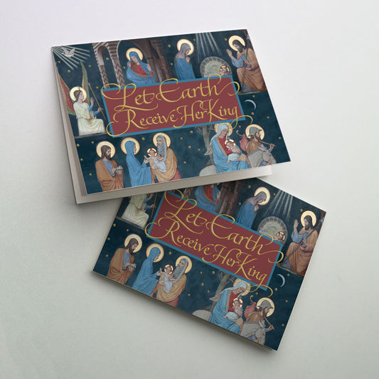 Let Earth Receive Her King Majesty of Christmas Cards