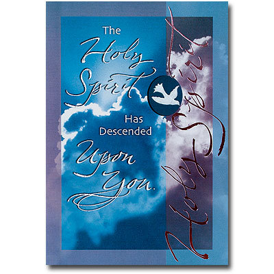 Rejoice with those receiving the sacrament of Confirmation. Foil embossed.