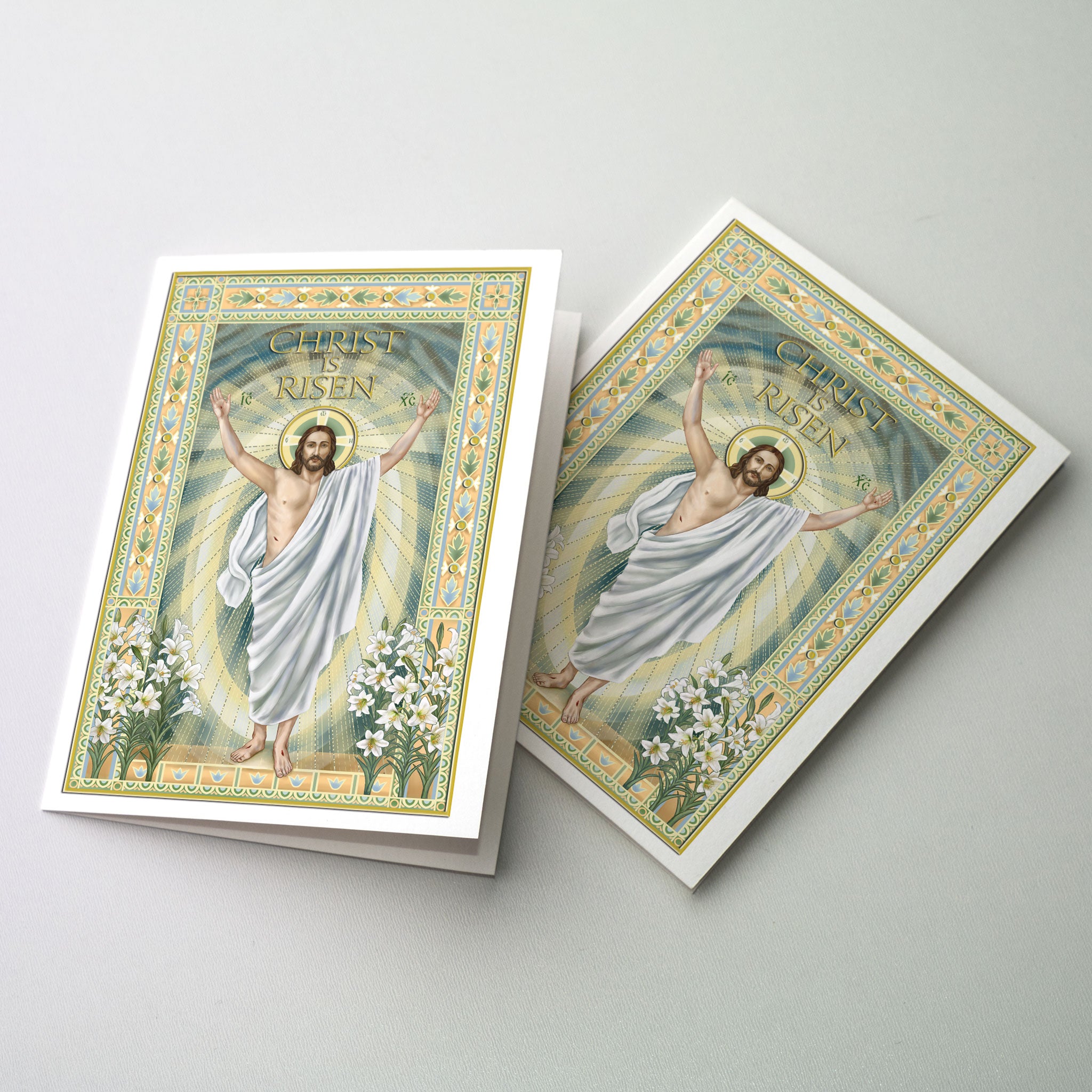 Christ Is Risen Deluxe Easter Card - Altar + Home