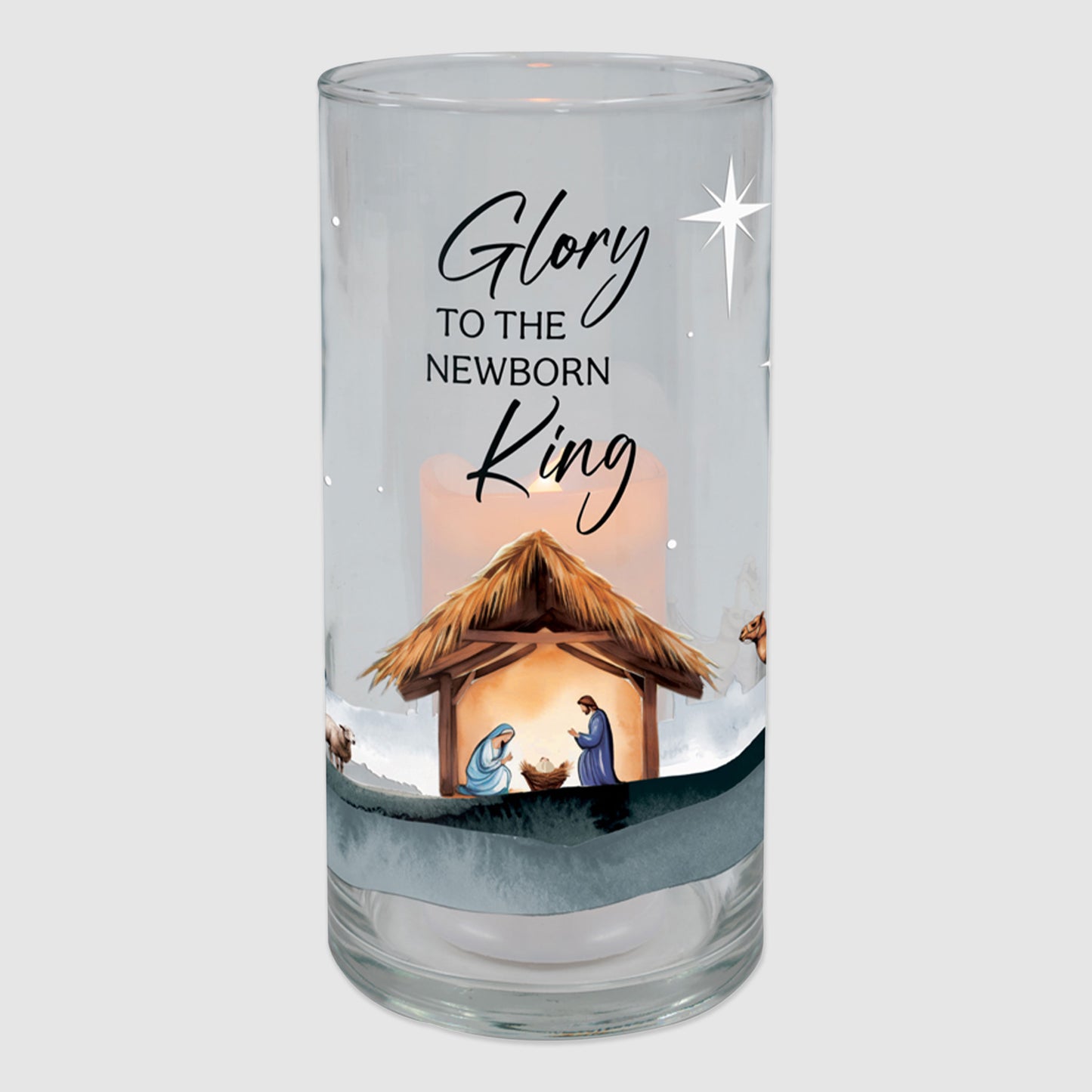 "Newborn King" Hurricane Candle