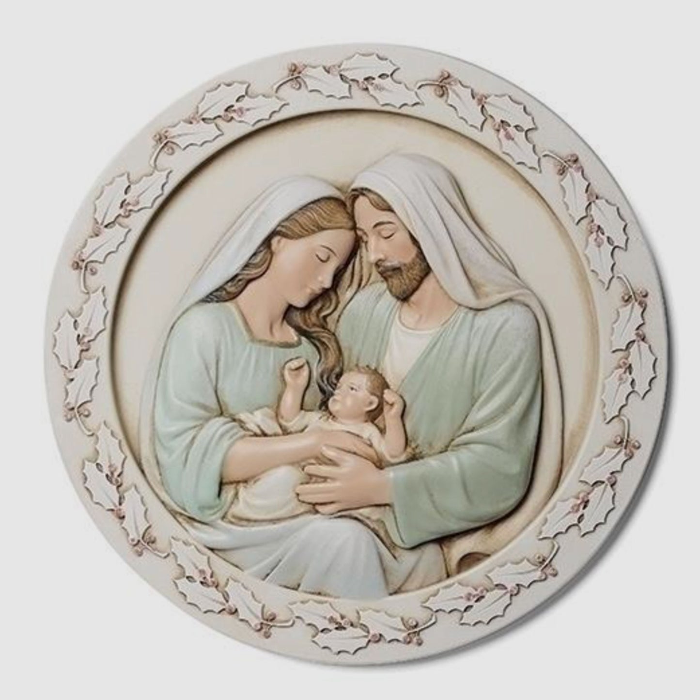 Holy Family Round Plaque