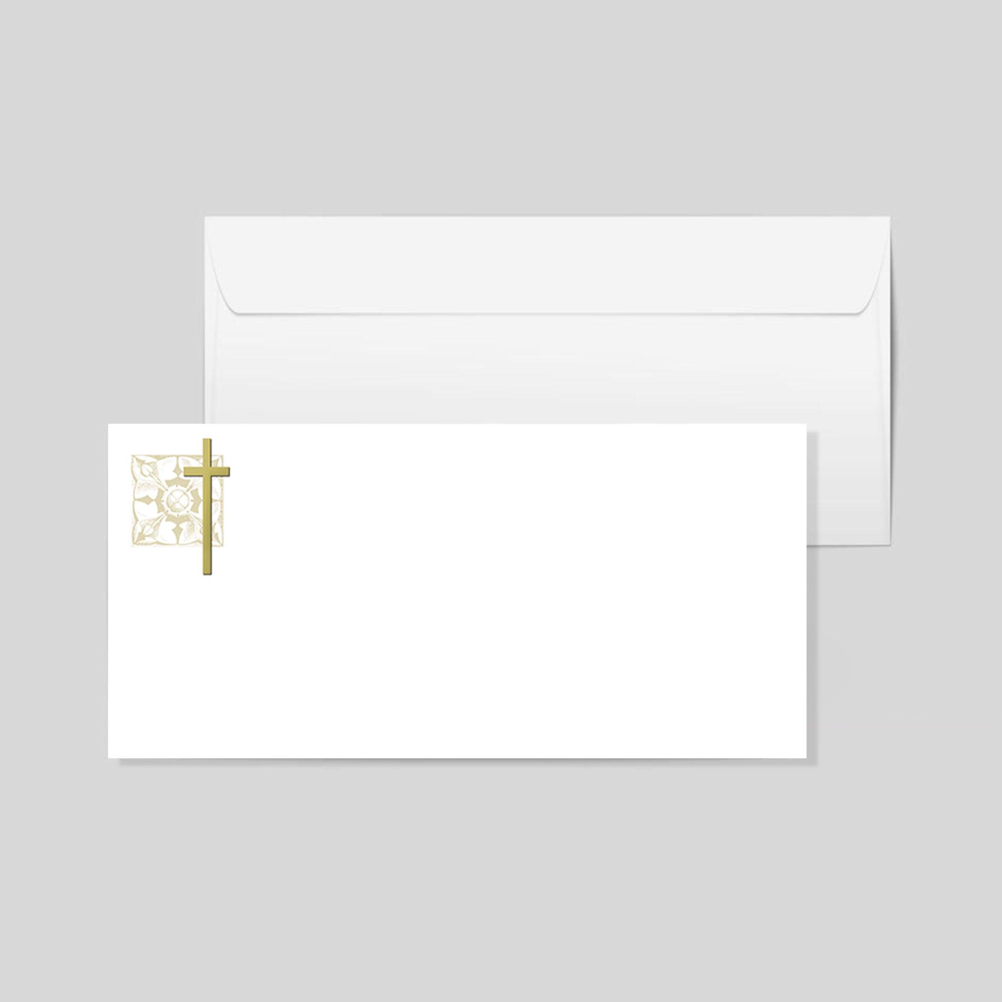 Table Note Cross Cross with Medallion Note Card - Altar + Home