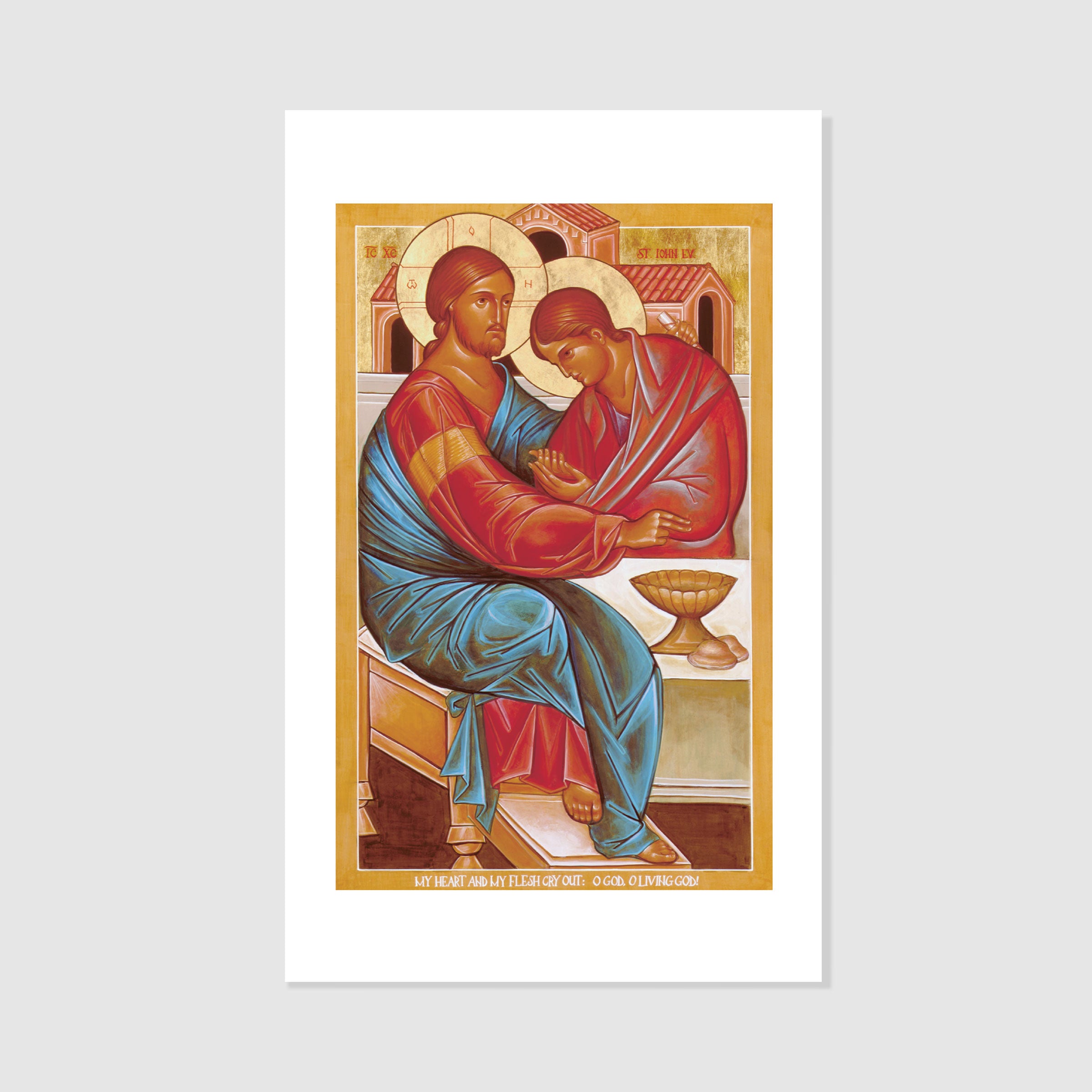The Beloved Disciple Icon Holy Card - Altar + Home