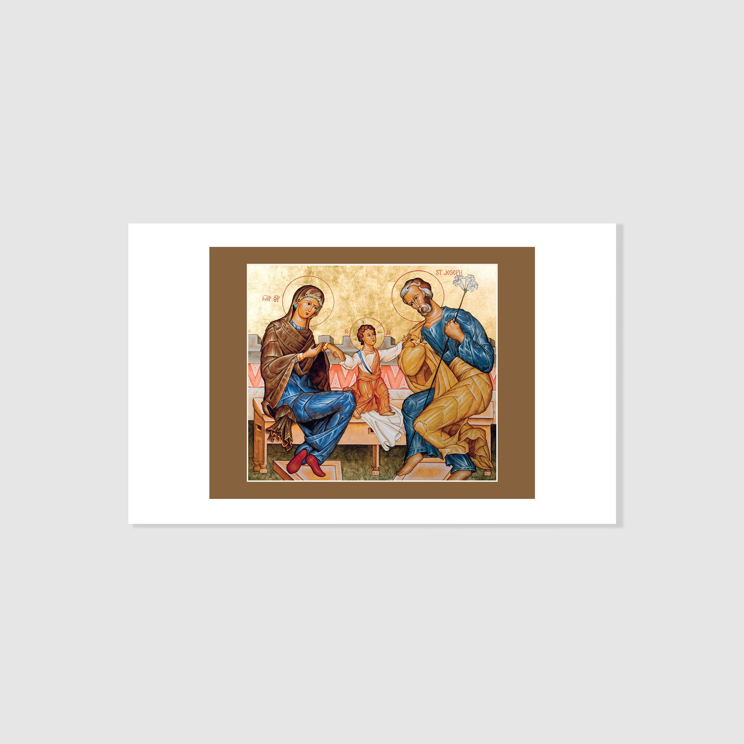 The Holy Family Foreshadowing Christ's Passion Icon Holy Card - Altar ...