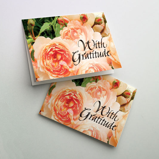 With Gratitude - Sympathy Acknowledgment Note