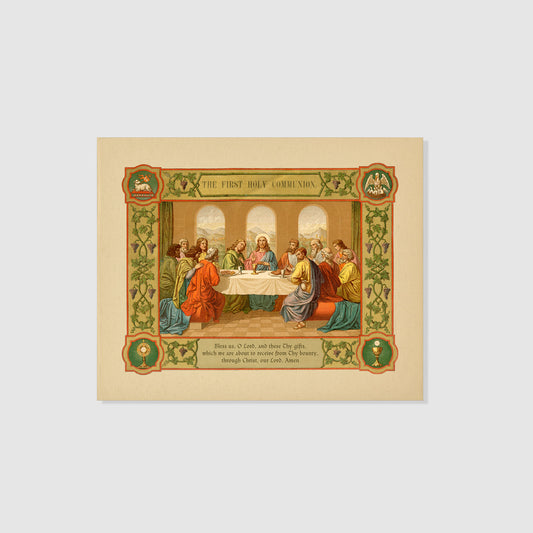 The Last Supper Meal Prayer - 8x10 Print