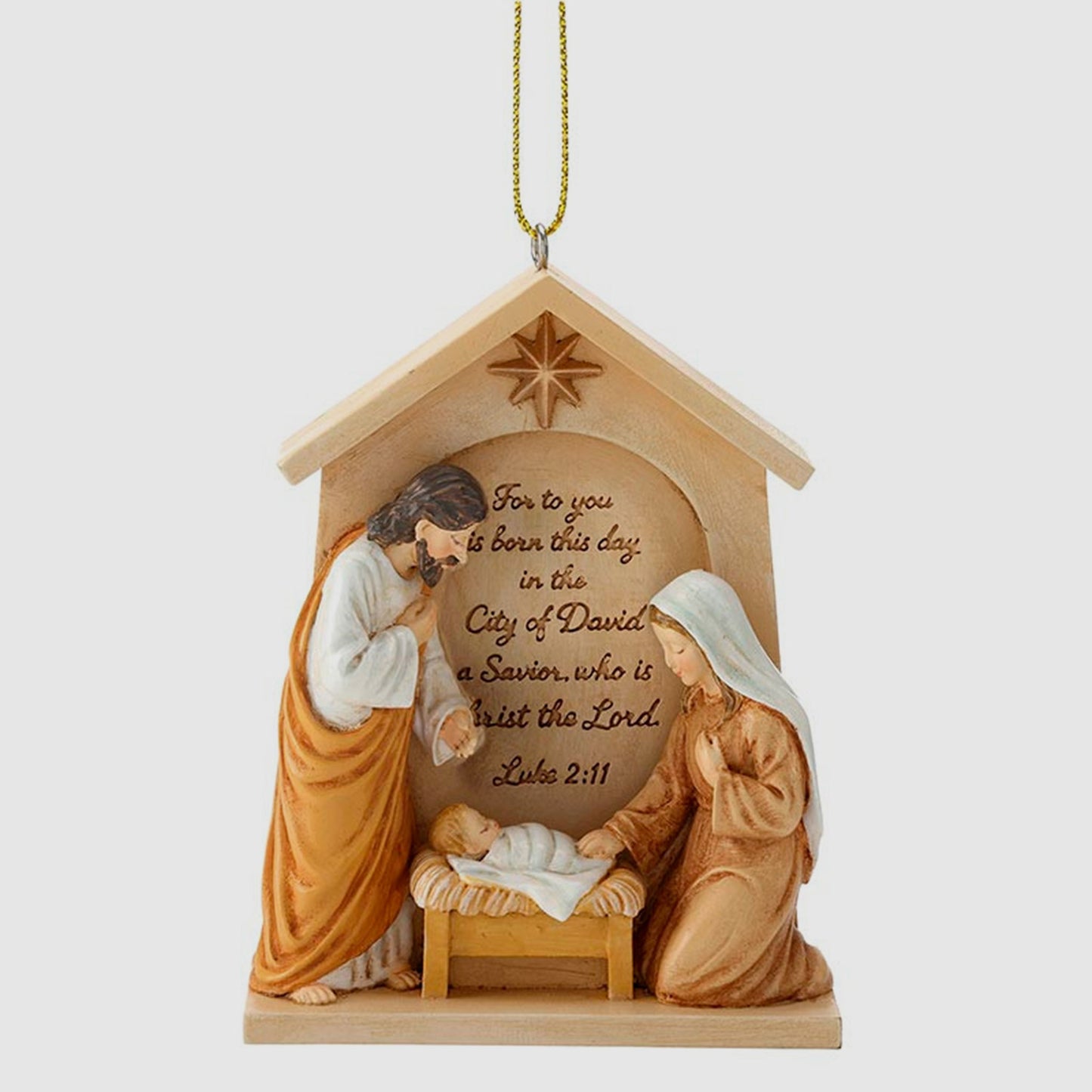 Holy Family Creche Ornament